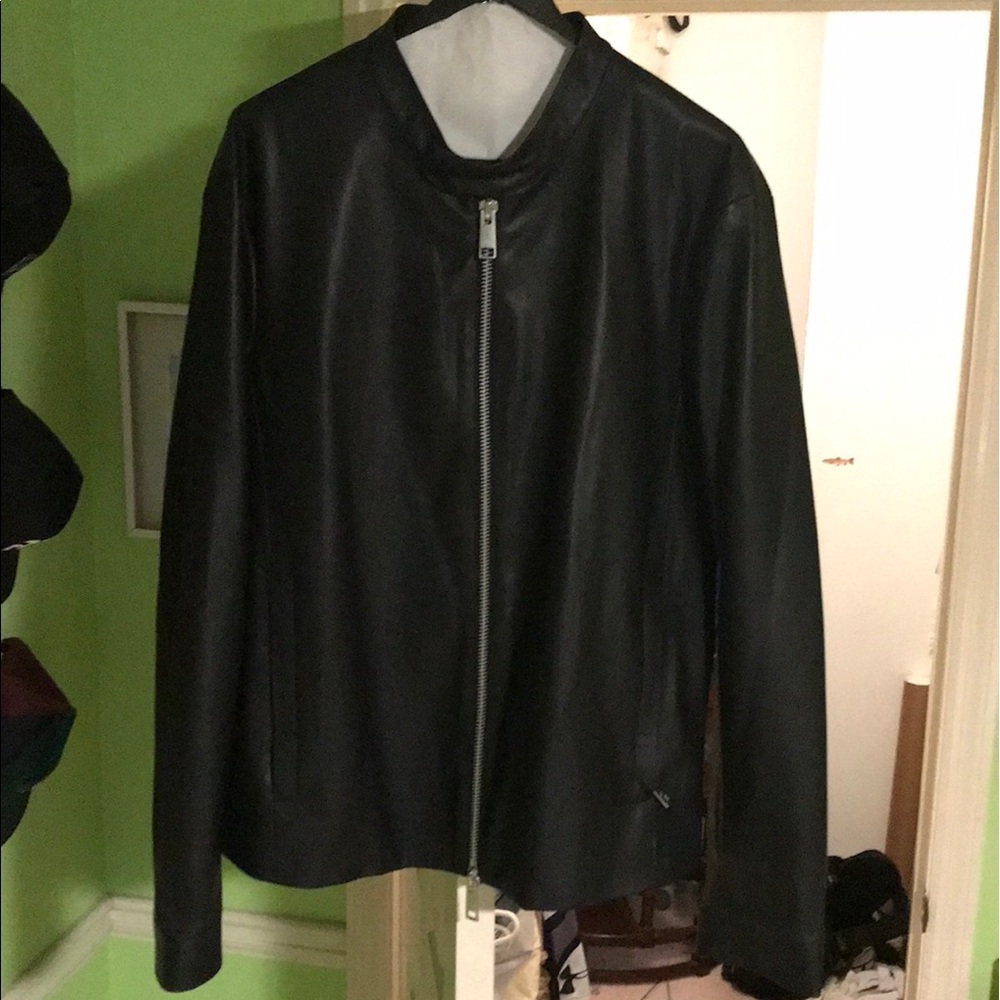 Armani Exchange Faux Leather Jacket (Almost New)